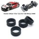 thumbnail image 5 of Bewildely Neumáticos de goma para coche teledirigido, 4 pack/lote, compatibles con 1/28 Wltoys K969, piezas de actualización de coche RC Kits de construcción modelo negro, 5 of 6