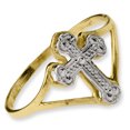 thumbnail image 2 of 14k w/Rhodium Cross Ring Size 7, 2 of 4