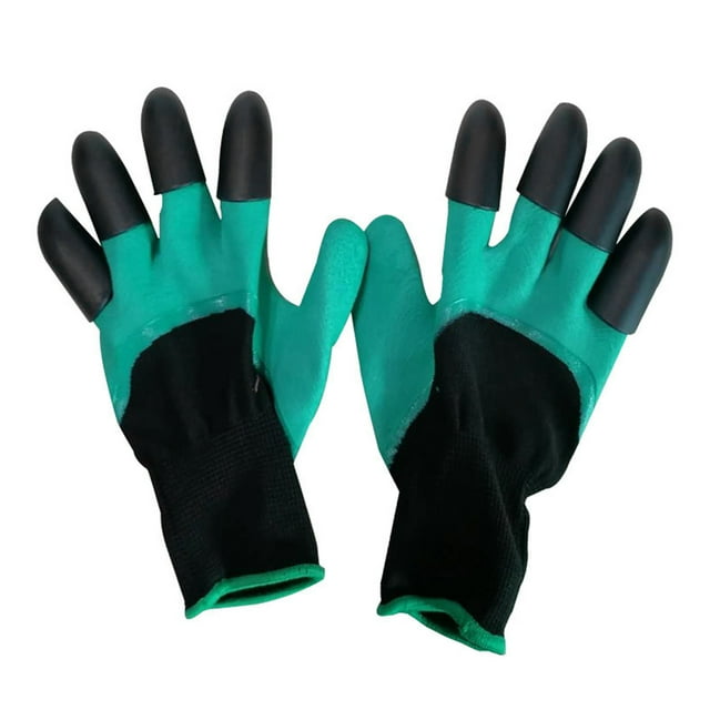 Planting Pair Garden Gloves with Fingertips Claws Protective Working Gloves for Planting Digging Weeding Seeding Poking