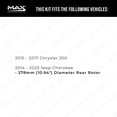 thumbnail image 2 of MAX Advanced Brakes - Rear Brake Kit For 2014-2023 Jeep Cherokee, 2015-2017 Chrysler 200| Carbon Ceramic Brake Pad and Rotor Kit| Daily Driving OE Replacement Brake Rotors, 2 of 9