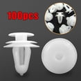 thumbnail image 3 of 100 Pcs Clips Rivets en Plastique Blanc Type Poussoir pour Réparation Pare-Chocs Garde-Boue, 3 of 5