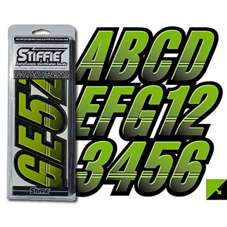 Custom Greek Letters - STIFFIE Techtron Atomic Green/Black 3