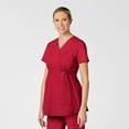 thumbnail image 3 of WonderWink Women's Short Sleeve Maternity Mock Wrap Top, 3 of 5