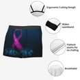 thumbnail image 6 of Disketp Two Human Hands Are Holds Pink Ribbon Awareness Men'S Boxer Briefs,Soft And Breathable Cotton Underwear With Comfortflex Waistband, 6 of 9