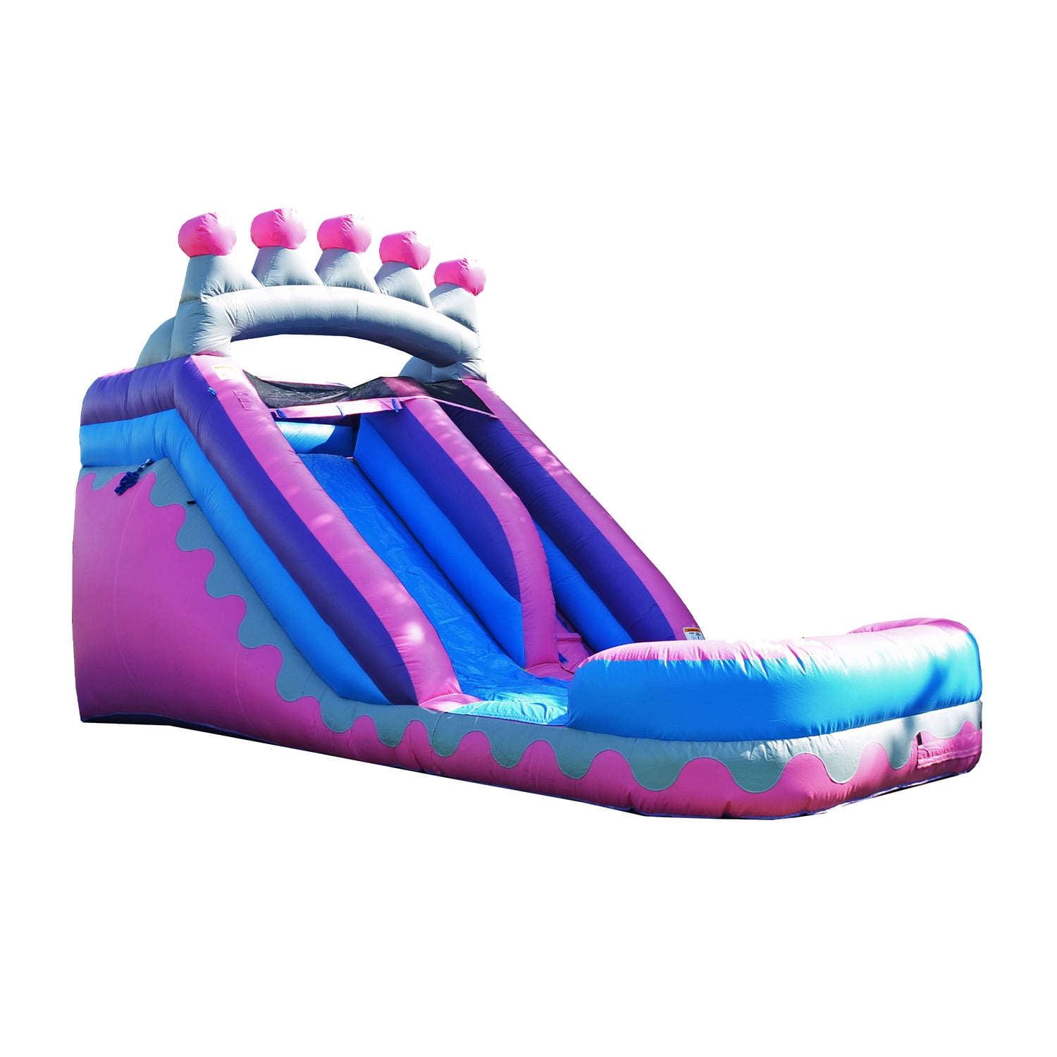JumpOrange Princess Tiara Commercial Grade Water Slide with Splash Pool for Kids and Adults (with Blower)