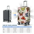 thumbnail image 6 of Xecao Multicolored Butterflies print Elastic Luggage Cover, with double-sided print , is perfect for travel, business, and daily use, 6 of 9