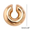 thumbnail image 3 of SIEYIO Fashion Chunkys Ear Cuffs Earrings Non Piercing Clip On Cartilage Hoop Earring Thick Round Huggie Fake Earring Jewelry, 3 of 21