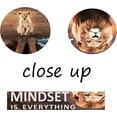 thumbnail image 5 of Mindset is Everything Wall Art Lion Inspirational Canvas Wall Art Posters Prints 3 Pieces Motivational Quote Painting for Office Home Bedroom Decor Framed Ready to Hang [36''''W x 16''''H], 5 of 6