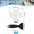 thumbnail image 2 of Uxcell Bathtub Non Slip Stickers Safety Shower Floor Anti Slip Stickers with Adhesive Decals Scraper for Bath Tub Shower White, 2 of 7