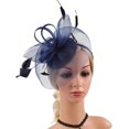 thumbnail image 5 of White Fascinator Fashion Headbands Fascinators Hat Flower Mesh Ribbons, 5 of 5