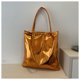 thumbnail image 1 of Bolso de mano para viajero con textura brillante, portátil, de gran capacidad, sencillo y de color contrastante, personalizado, suave, pintado en PU, 1 of 6