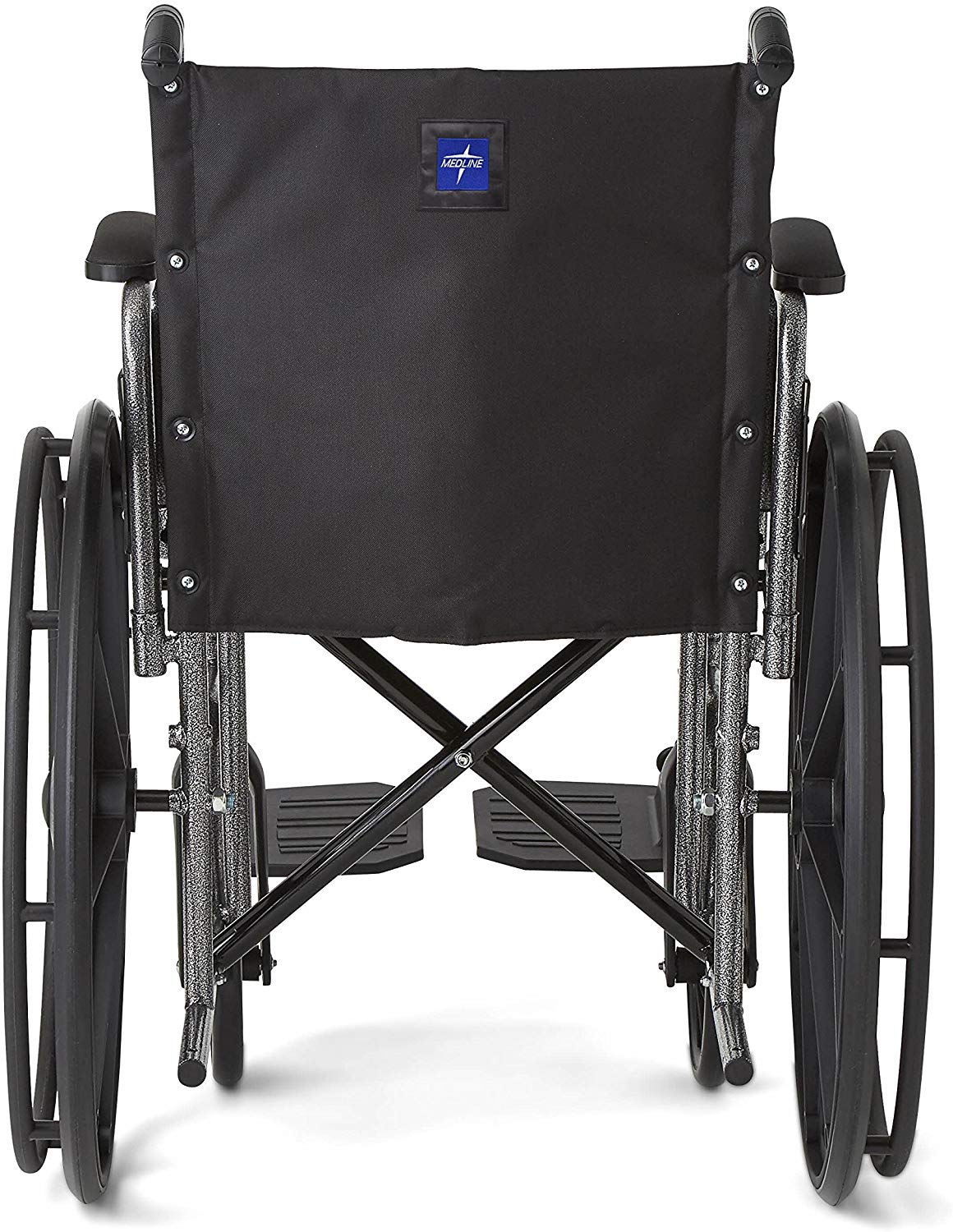 Medline Excel K1 Standard Wheelchair with Desk Length Armrests and Swing away Legrests, Basic Strong and Sturdy, 18" Seat Width - image 4 of 7