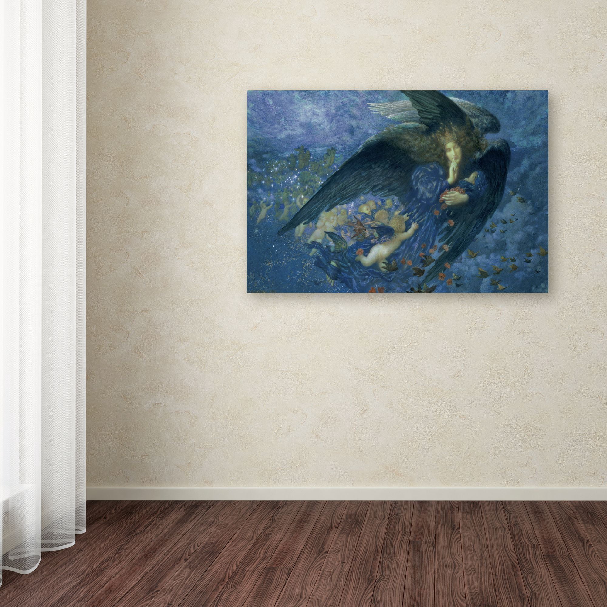 Edward Robert Hughes 'Night Train of Stars' Canvas Art