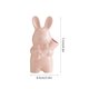 thumbnail image 3 of Jarrón de cerámica con forma de conejito de Pascua | Jarrón de conejo de mano para arreglos florales | Decoración primaveral para el hogar y centro de mesa en rosa o blanco, 3 of 6