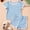 Light Blue, variant on Kids Boy Outfit Set Solid T-Shirt And Shorts Set Crew Neck Summer Clothing Baby Boy Outfits 3-4 Years Cute Boy Clothing
