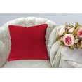 thumbnail image 4 of A1HC Set of 2 Luxurious Soft Velvet Throw Pillow Covers Only, 22"x22", Red, Decorative Cushion Covers with Hidden YKK Zipper for Sofa or Bed, 4 of 5