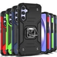 thumbnail image 3 of TASHHAR Samsung Galaxy A54 5G Case with Screen Protector and Magnetic Ring Kickstand Military Grade Double Layer Drop Protection Durable Detachable for Galaxy A54 5G Phone - Black, 3 of 9