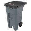 

RUBBERMAID 1971941 32 gal. HDPE Rectangular Trash Can Gray