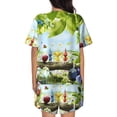 thumbnail image 3 of Lsque Pikmin Women's Short-Sleeved Pajama Set - 2 Piece Soft and Lightweight Sleepwear Set-X-Large, 3 of 9