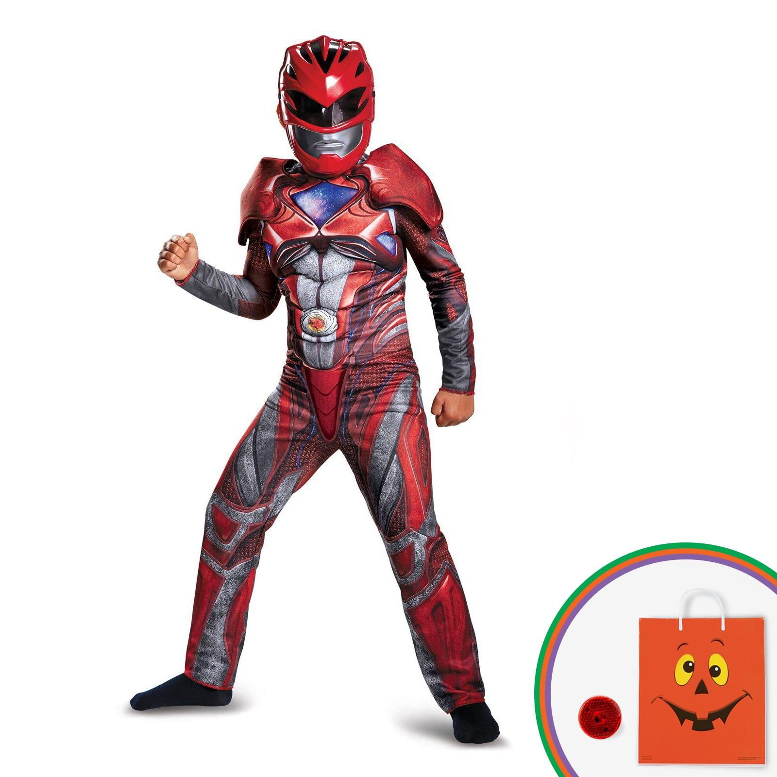 Power Rangers: Red Ranger Classic Muscle Child Costume Kit with Free ...