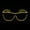 Yellow, variant on LINLIN Luminous LED Glasses, Wireless Light Up Glasses, El Wire Neon Party Glasses Rave Glasses for Parties, DJ, EDM, Halloween,Christmas