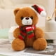 thumbnail image 1 of XWSHYW Decoraciones Navideñas Bufanda Regalo de Navidad Lindo Oso de Peluche Juguete Gorro de Navidad Oso de Peluche Muñeco de Tela, 1 of 6