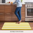 thumbnail image 5 of Yellow Striped Doormat Outdoor Entrance 18"x30", Modern Simple Monochrome Geometric White Absorb Moisture Dirt Door Mats, Non-Slip Rubber Backing Floor Mats Indoor, Low-Profile Front Door Rugs, 5 of 9