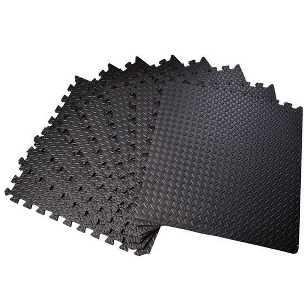 Soozier Exercise Protective Interlocking Flooring Mat 24" x 24" x 3/8