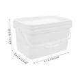 thumbnail image 2 of NICEXMAS Nicexmas Lightweight White PP Paint Bucket with Handle for Home Storage, 2 of 8
