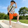 thumbnail image 5 of Dailycode Small Short Sleeve Button Down Shirts Skull and Fruits Casual Shirt 3-10 Years, 5 of 9
