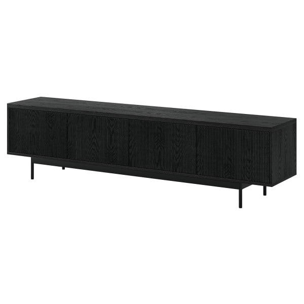 Whitman Rectangular TV Stand for TV's up to 85" in Black Grain