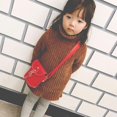 thumbnail image 3 of Children Kids Handbag PU Girl Shoulder Messenger Crossbody Bucket Purse/Red, 3 of 7