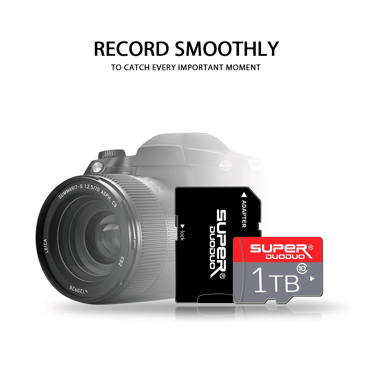 1T Micro Secure Digital Flash Memory Card, UHS-I, C10, U3, V30, 4K, Large Capacity Full HD Memory Card Suitable For Smartphones, Cameras, Computers, Gaming And Other Android Devices
