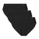 thumbnail image 1 of UNDER ARMOUR Bikini para mujer, pack de 3 – Pure Stretch No Show Bikini, elástico, liso Negro XS (X-Small), 1 of 7