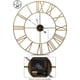 thumbnail image 2 of Sorbus Reloj de Pared Analógico, Estilo Números Romanos, Funciona a Pilas, Decorativo, para Cocina, Sala de Estar y Baño, 24 Pulgadas (Dorado), 2 of 7