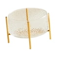 thumbnail image 3 of jifeng Bol à Fruits Plat à Fruits Cylindrique avec Support Doré Plateau à Fruits Portable Rangement Transparent, 3 of 9
