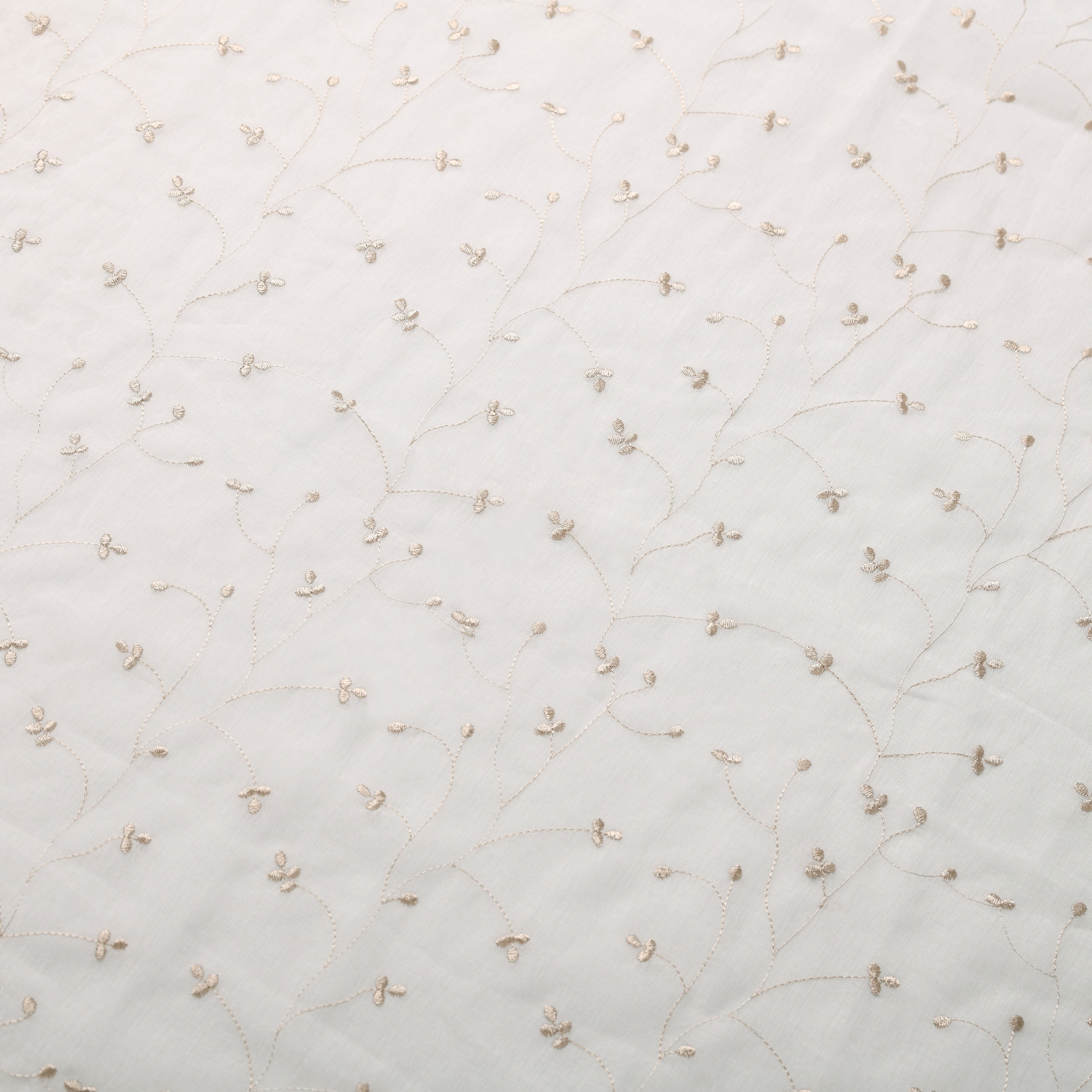 Superior Lightweight Delicate Flower Sheer Curtain Panels (2) - Champagne