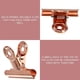 thumbnail image 2 of Clip grande con bisagras de oro rosa, 10 Uds., soporte para fotos de mochila escolar Bulldog de Metal de acero inoxidable de 2 pulgadas, bolsa de refrigerio, suministros de oficina (50mm), 2 of 5