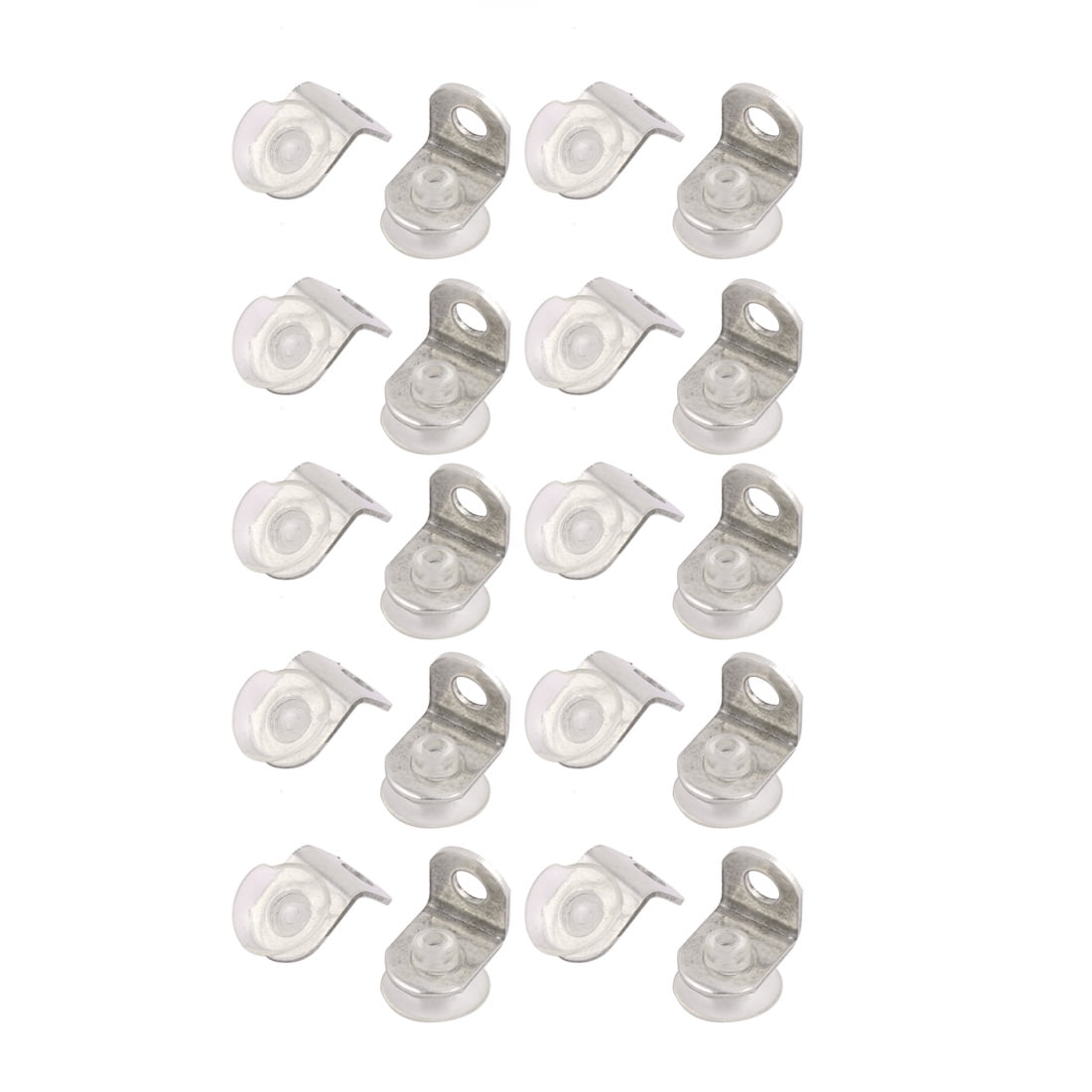 Stainless Steel Right Angled Glass Shelf Support Fixing Clip Bracket