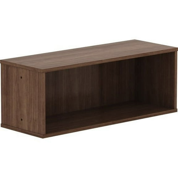 Lorell Panel System Open Storage Cabinet 18.1" Height x 31.5" Width x 15.8" Depth - Walnut - Laminate - 1Each