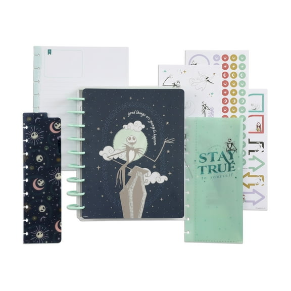 Happy Planner Disney Nightmare Before Christmas Guided Journal Box Kit, Classic Sized, 14x 10.5"
