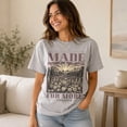 thumbnail image 4 of Made For More Ephesians 2:10 Christian T-Shirt, Retro Mountain Wildflower Faith Graphic Tee, Bible Verse Gift, 4 of 9