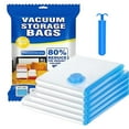 thumbnail image 2 of 14 Pack Vacuum Storage Bags Space Saver Bags (3 Jumbo/4 Large/3 Medium/4 Small) Compression for Comforters and Blankets Sealer Clothes Storage With hand pump, 2 of 6