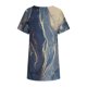 thumbnail image 5 of Mujer suelta casual manga corta cuello redondo estampado casual blusa camiseta túnica tops Fridja  ghk4477, 5 of 6