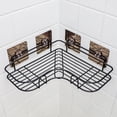 thumbnail image 2 of Triani Corner Shower Caddy, 304 Stainless Steel Wide Space Shower Shelf with Adhesive, Hanging Storage Organizer Strong and Sturdy for Bathroom Kitchen,1Pack, 2 of 7