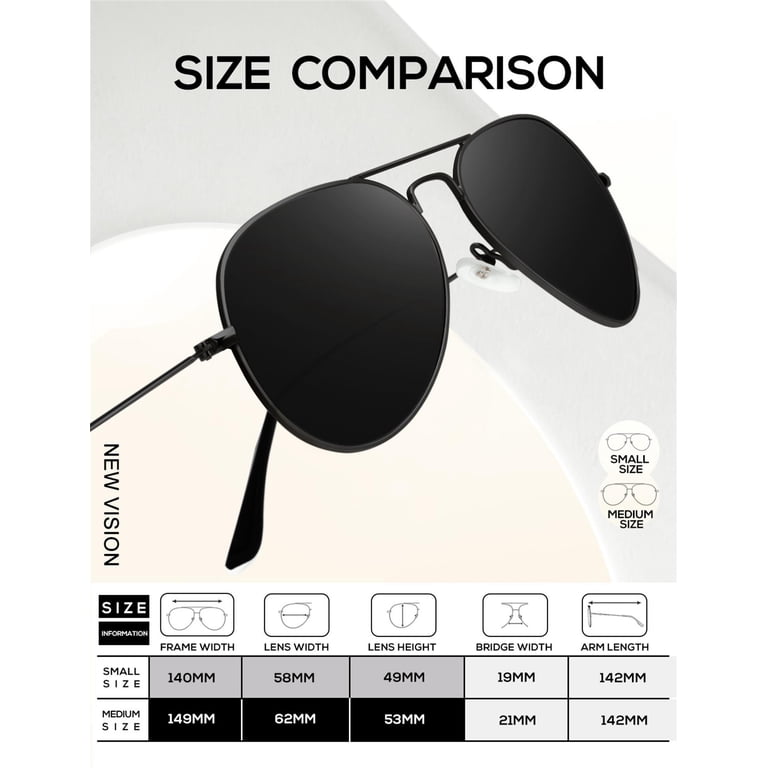 KALIYADI, Classic Aviator Sunglasses, 3 Pack, Polarized UV  display picture 1