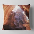 thumbnail image 2 of Designart Canyon Antelope with Purple Sunlight - Modern Landscape Printed Throw Pillow - 16x16, 2 of 5