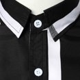 thumbnail image 6 of IROINNID Long Sleeve Shirts for Men Cozy Shirt Business Turndown Collar Blouse & Shirt Reduced,Black, 6 of 9