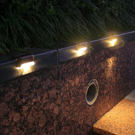 

ELES Solar Stair Light Outdoor Waterproof Solar LED Lamp Outdoor Garden Lights Step Light Decoration for Garden Patio Stair Fence