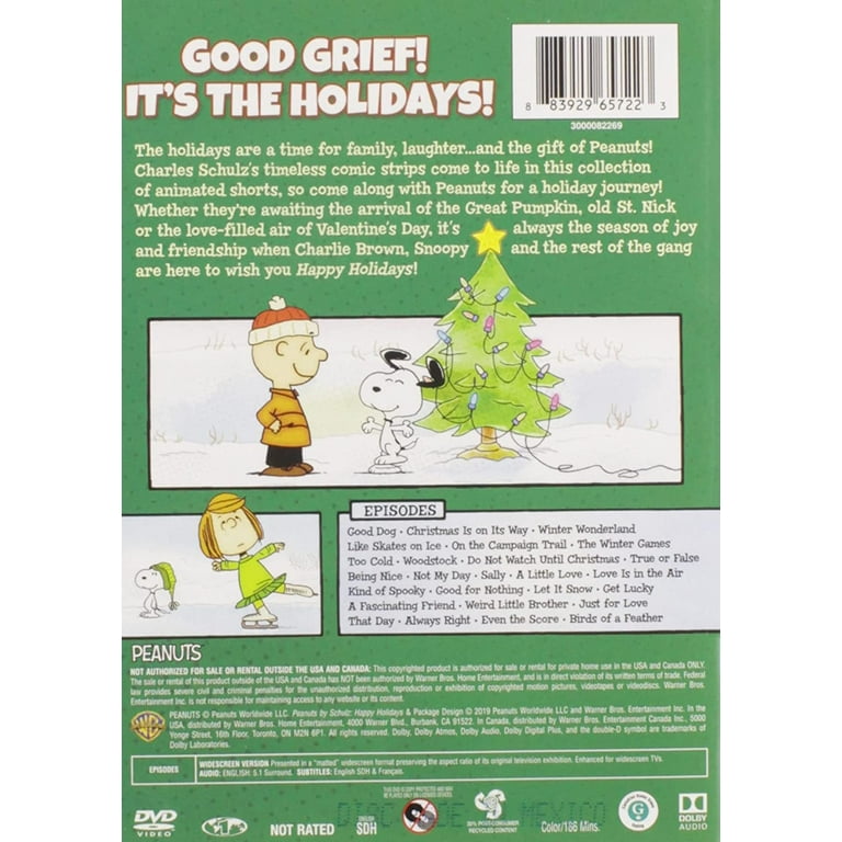 Warner Bros, Peanuts DVD Collection, Happy Holidays, Animated